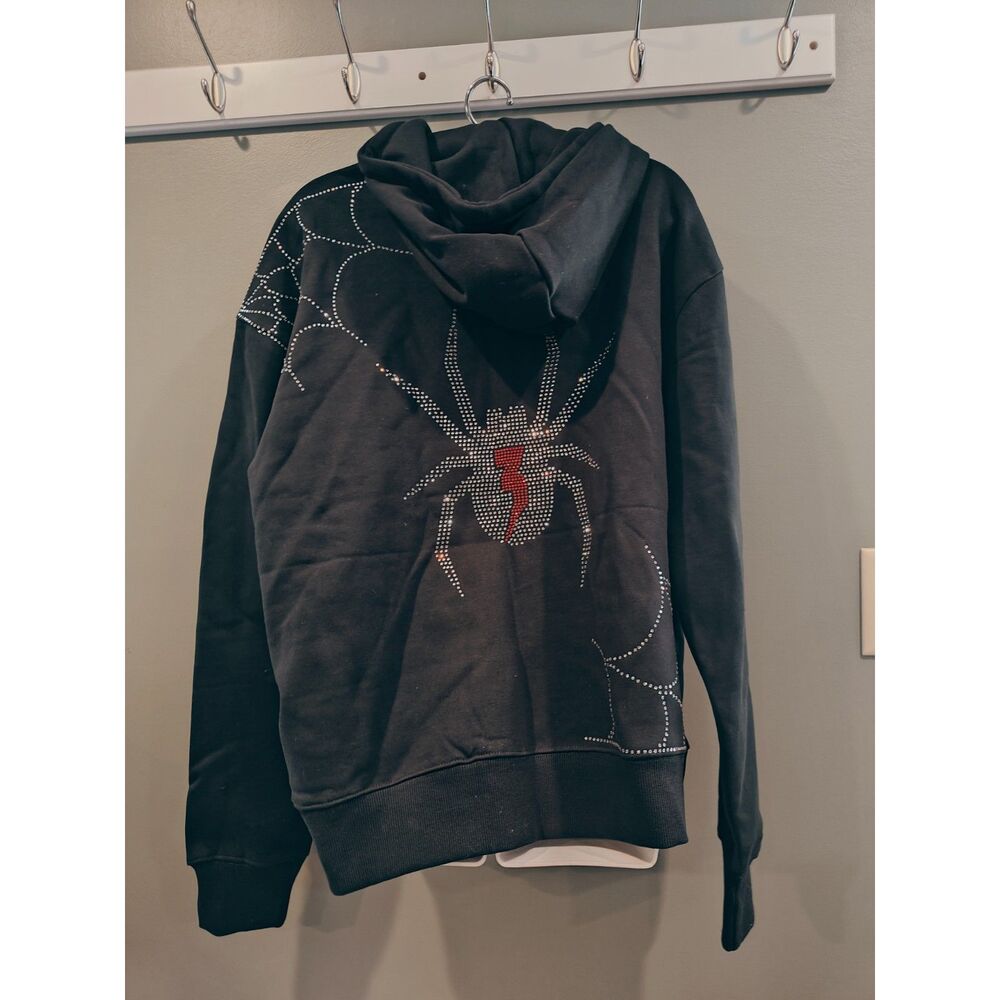 Bling Rhinestone SPYDER hoodie noveaterra lg NWOT